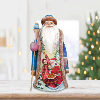 Christmas Ready Santa Hand-Painted WOODCARVED Masterpiece by G. DeBrekht - Christmas Decor - 2821212