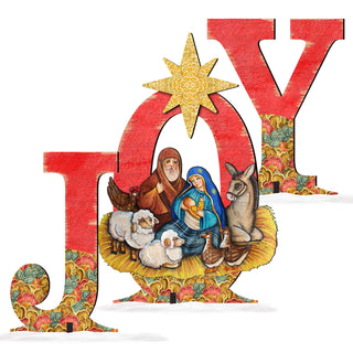 Joy Outdoor Nativity Set by G. DeBrekht - Nativity Holiday Decor - 8121454F-S3M