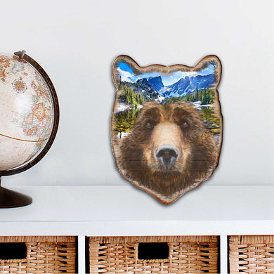 Bear Face Wildlife Outdoor Decor Large Ornament by G. DeBrekht - Wildlife Holiday Decor - 8198214-4M