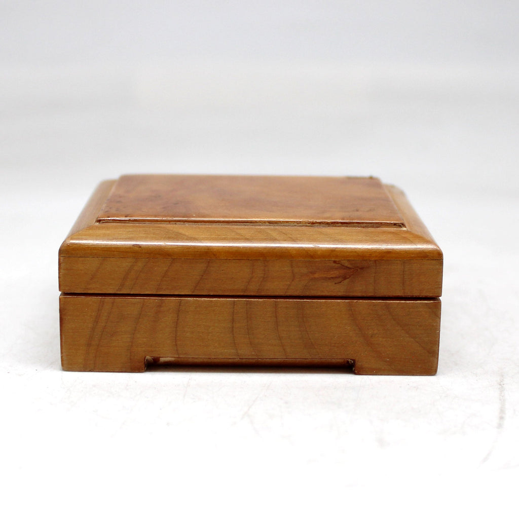 One-of-a-Kind Lacquered & Polished WOODCARVED Jewelry BOX 3x2.5x1.5 Handcarved Unique Home Decoration Beautiful Gift Rare Find Collectible, Unique Hand Carved Gift