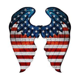 USA Wings Decorative Holiday Door Decor - American Christmas Decor - 8187131H