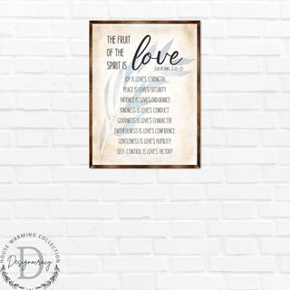 Fruit of the Spirit Sign - Wooden Christian sign - Verse sign - Galatians 5 22 - House warming gift - Bible sign - Scripture sign - 310347