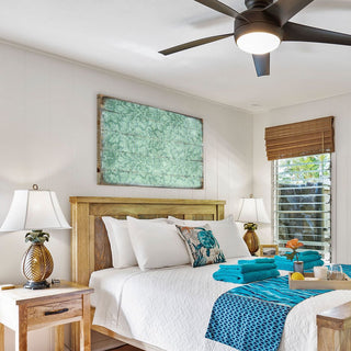 Rustic Blue Floral Wooden Wall Art by G. DeBrekht - Floral Ornamental Decor - 95008B