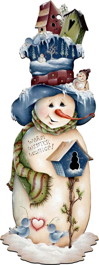 Freezing Frank Christmas Door Decor by Jamie Mills-Price - Christmas Santa Snowman Decor - 8457515H