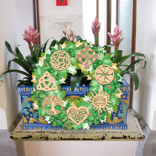 Irish Celtic Wreath Holiday Door Decor by G. DeBrekht - Celtic Decor - 8185319H