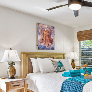 Blessing Mother Angel Fantasy Wooden Wall Art by Josephine Wall - Fantasy Decor - 852154-JW