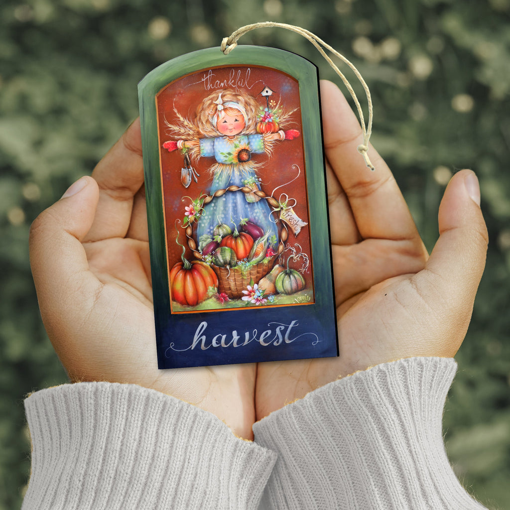 Thankful Harvest Wooden Ornaments by Jamie Mills-Price Thanksgiving Decor - 8611076-MP