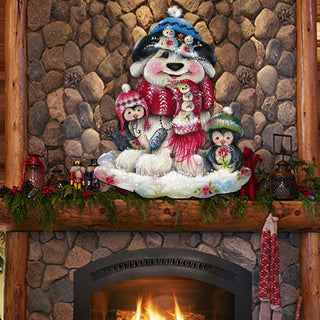 Christmas Dog Penguin Door Decor by Jamie Mills-Price - Pets Dog and Cats Decor - 8457503H