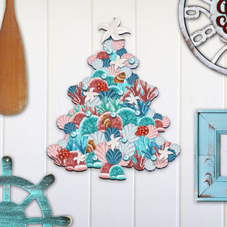 Coastal Tree Coastal Door Decor by G. DeBrekht - Coastal Holiday Decor - 8193149H