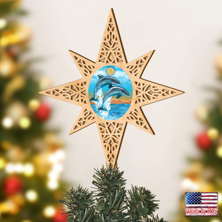 Sea Life Coastal Tree Topper by G. DeBrekht - Coastal Holiday Decor - 89498
