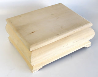 Make It-Take It Handcrafted Wooden Chest 10 x 8 x 4 by G. Debrekht - Nature Wood Carving