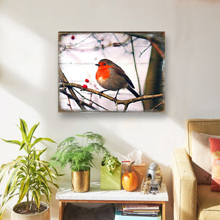 Amena Bird Wooden Coastal Wall Art by Nature Wonders - Coastal Sea-Life Decor - 95286B