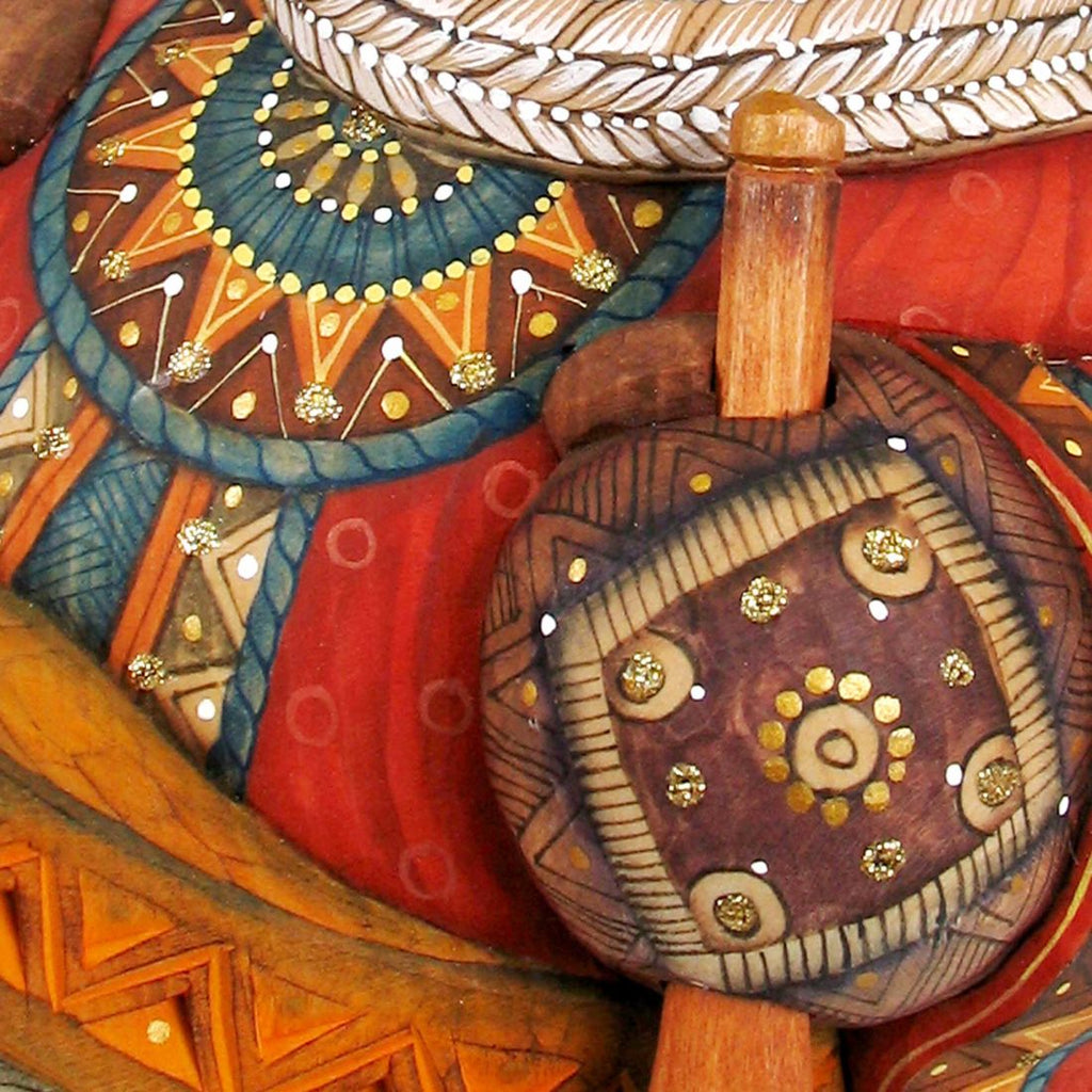 On River Boat Santa Hand-Painted WOODCARVED Masterpiece by G. DeBrekht - Christmas Decor - 216530 - SPECIAL ORDER
