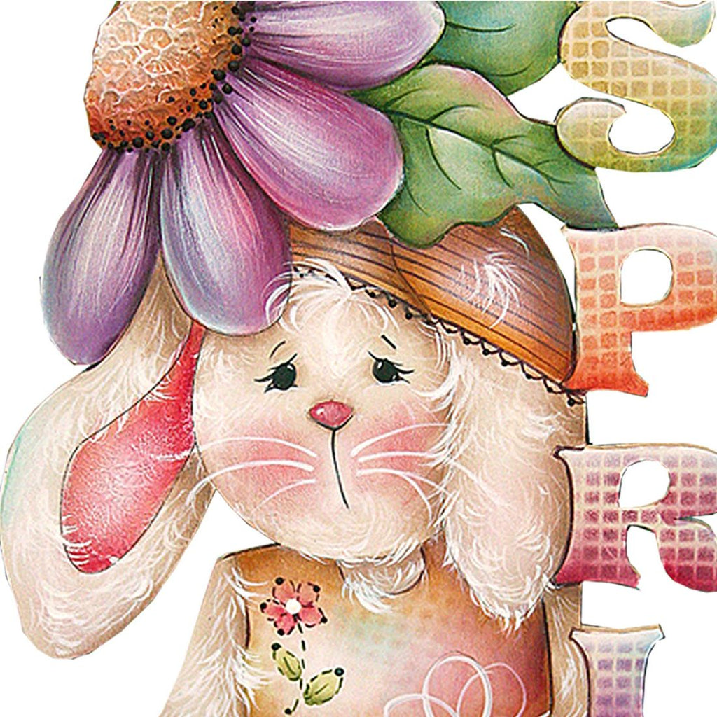 Bunny Easter Outdoor Scene by Jamie Mills-Price - Easter Spring Decor - 8457604F