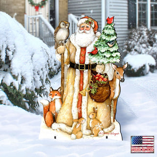 Ivory Santa Christmas Outdoor Decor by Susan Winget - Christmas Santa and Snowman Decor - 8471106F-SW