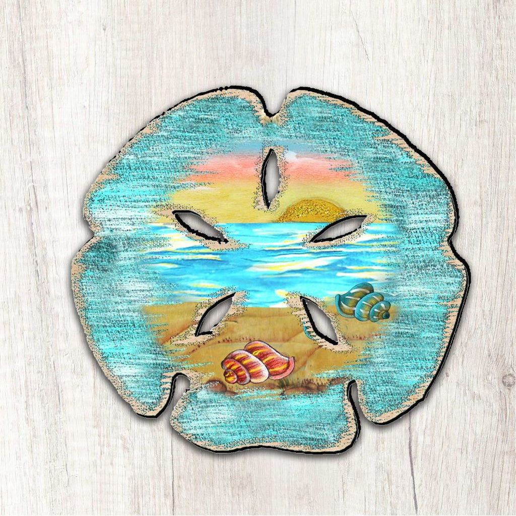 Sand Dollar Coastal Outdoor Decor Large Ornament by G. DeBrekht - Coastal Holiday Decor - 8198539M