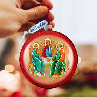 Trinity Glass Ornament by G. DeBrekht - Nativity Holiday Decor - 744-019