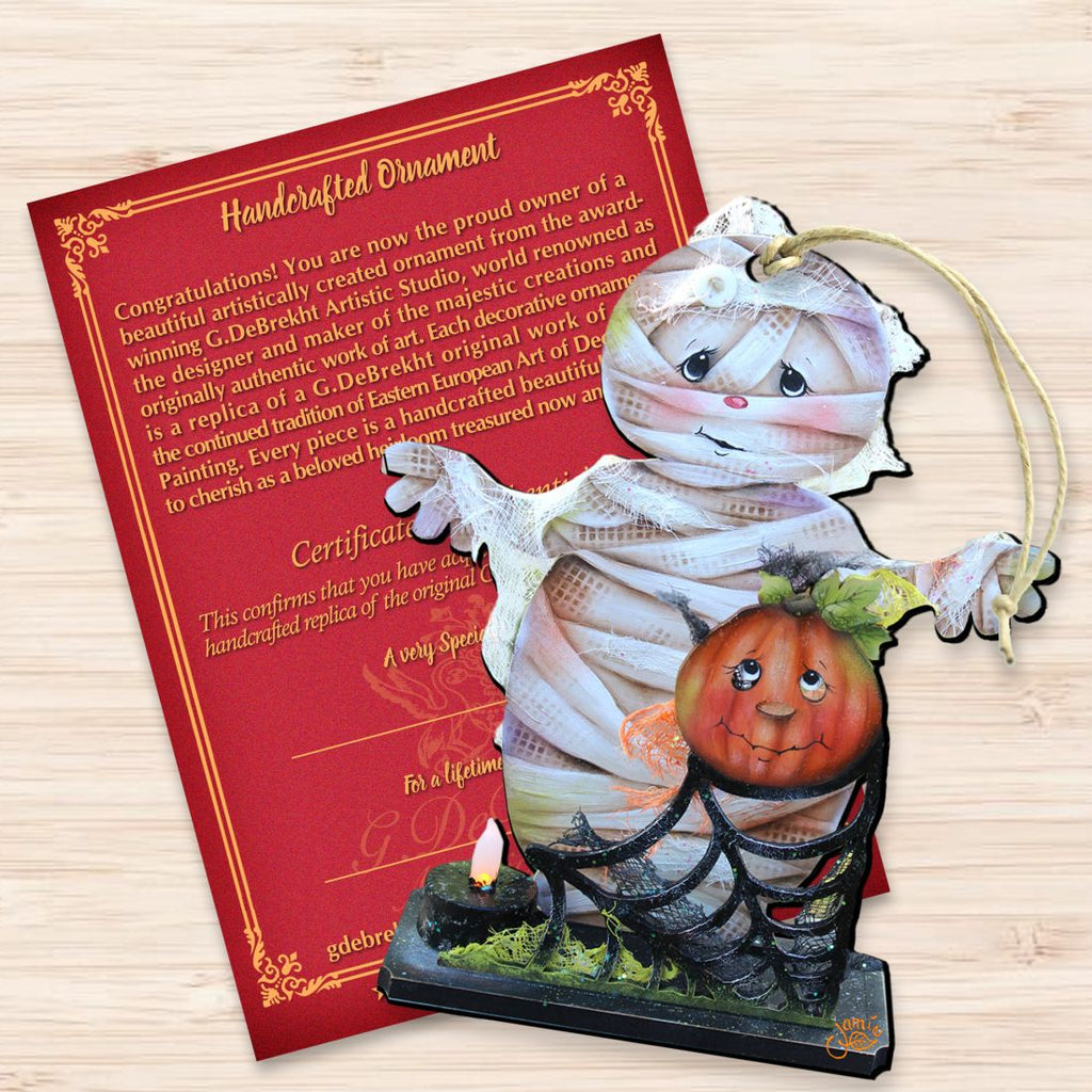 Some Mummy Loves You Wooden Ornaments by Jamie Mills-Price - Thanksgiving Halloween Decor - 8457406