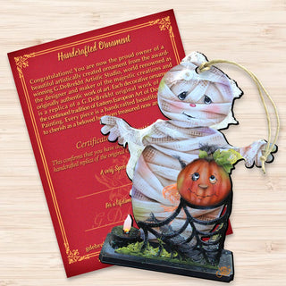 Some Mummy Loves You Wooden Ornaments by Jamie Mills-Price - Thanksgiving Halloween Decor - 8457406