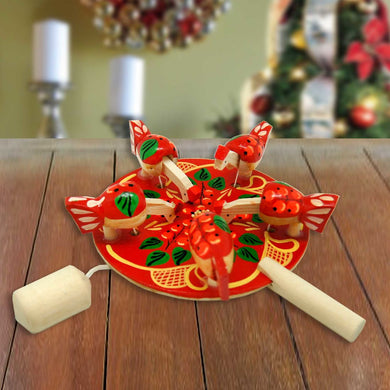 Pecking Chicken Hen Old World Animated Spinning Wildlife Holiday Decor by Designocracy - 191001R