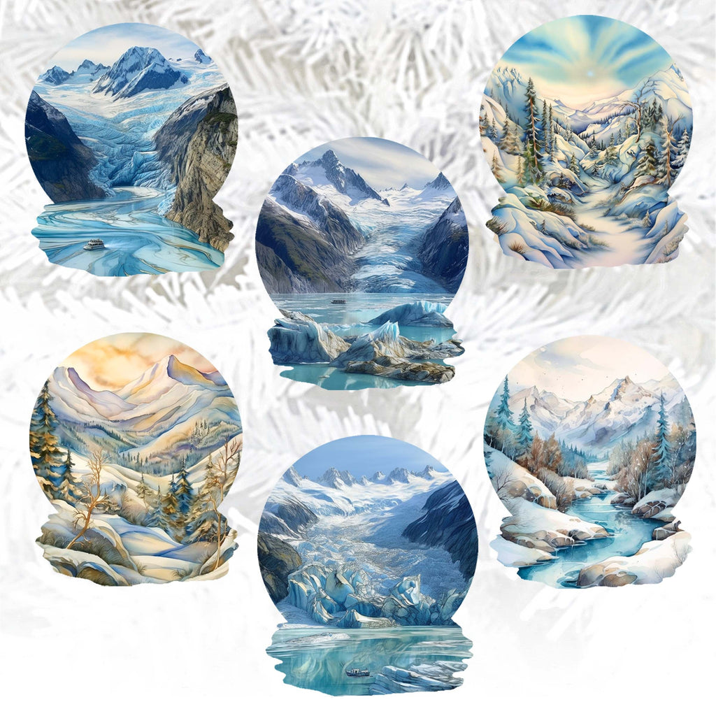 Northern Wonders Clip-On Eco Wood Decorative Ornaments Set of 6 by Nature Wonders - Wildlife Decor - 8090119C-S6