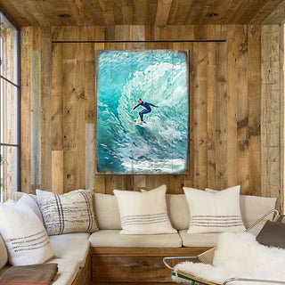 Sophronia Surfer Wooden Coastal Wall Art by Nature Wonders - Coastal Sea-Life Decor - 95227B