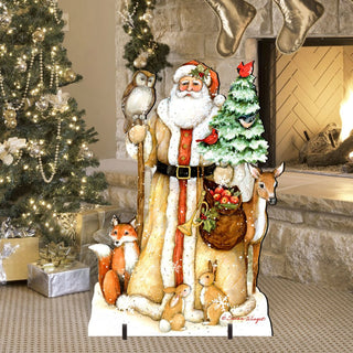 Ivory Santa Christmas Outdoor Decor by Susan Winget - Christmas Santa and Snowman Decor - 8471106F-SW