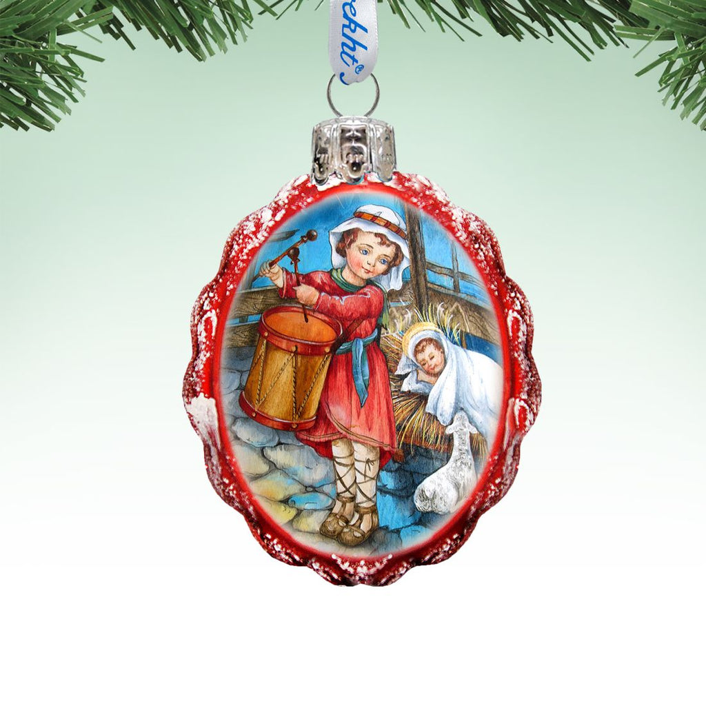 Drummer Boy Mercury Glass Ornament by G. DeBrekht - Nativity Holiday Decor - 773033