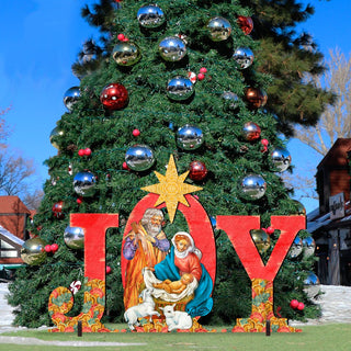 Joy Regal Outdoor Nativity Set by G. DeBrekht - Nativity Holiday Decor - 8121456F-S3M