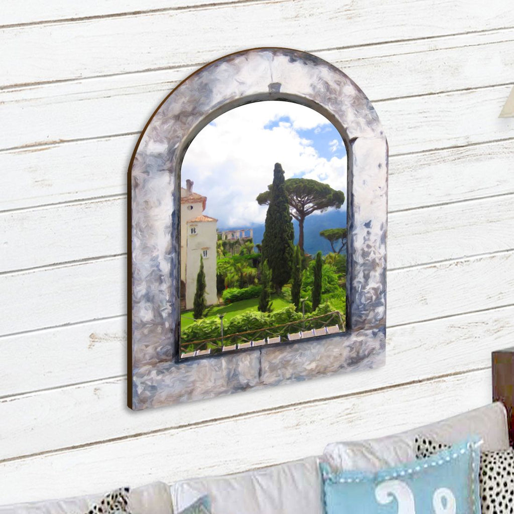 Castle by the Sea Wooden Wall Art by G. DeBrekht - Coastal Sea-Life Decor - 8491002W
