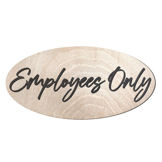 Employees Only Sign, Made in the USA sign, Business sign, warning sign, Birch wood sign - 320315