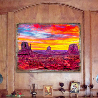 Canyons Landscape Art Wooden Wall Art by Nature Wonders - Nature Wildlife Decor - 95236B