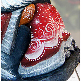 Santa Old World Seasons Greetings Hand-Painted WOODCARVED Figurine by G. DeBrekht - Nativity Holiday Decor - 8215752