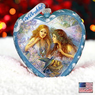 Garden Friendship Glass Ornament Limited Edition by Strelkina at G. DeBrekht - Christmas Decor - 738-091-ST