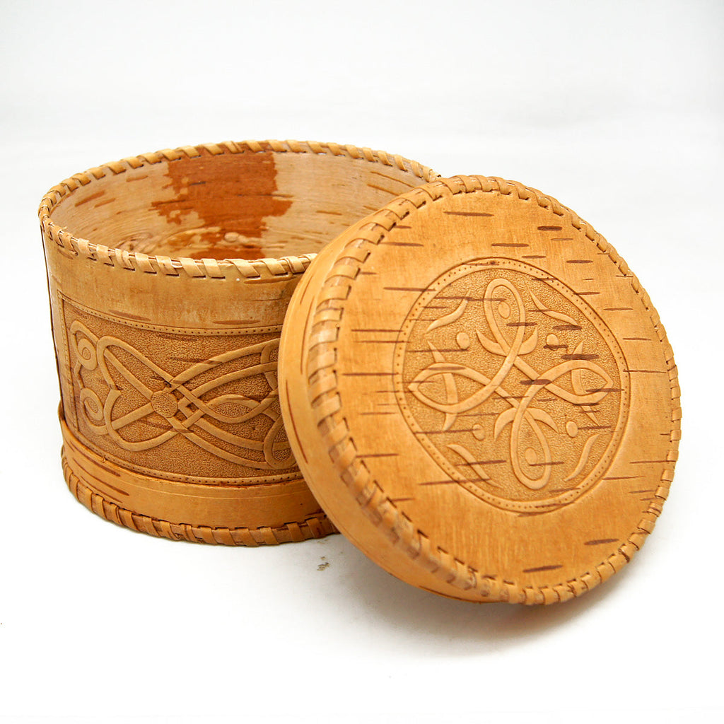 One-of-a-Kind Birch Bark Tree Oval Wooden Box 3