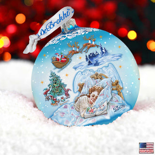 Winter Fairy Tale Dream Glass Ornament Limited Edition by G. DeBrekht - Santa Snowman Decor - 73831-1