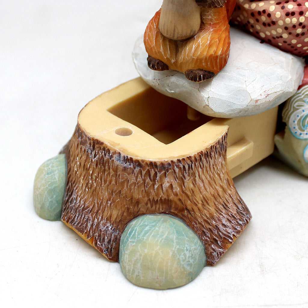 Santa with Squirrel Surprise Secret Box 5.5 x 4 x 5 - Limited Edition Figurine Reserve by G.DeBrekht Handpainted Collectible Figurine, Unique Decor Made in the USA