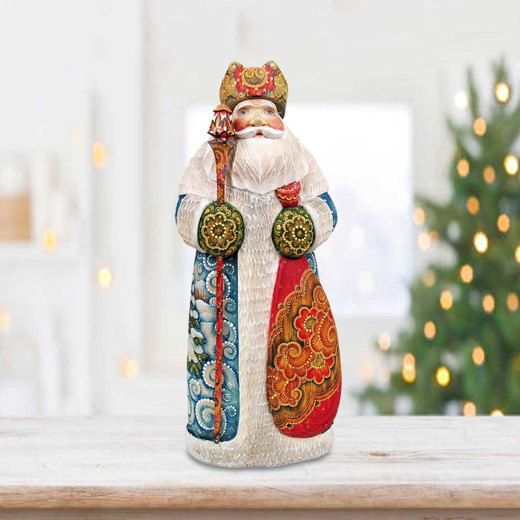 Time to Share Christmas Gathering Santa Hand-Painted WOODCARVED Masterpiece by G. DeBrekht - Wildlife Holiday Decor - 213610 *** PRE-ORDER - Handmade Just for You! ***