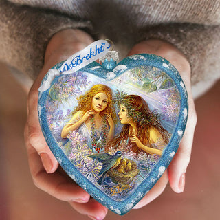 Garden Friendship Glass Ornament Limited Edition by Strelkina at G. DeBrekht - Christmas Decor - 738-091-ST