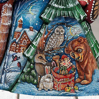 A Wild Toy Story Santa Hand-Painted WOODCARVED Masterpiece by G. DeBrekht - Christmas Decor - 8205013
