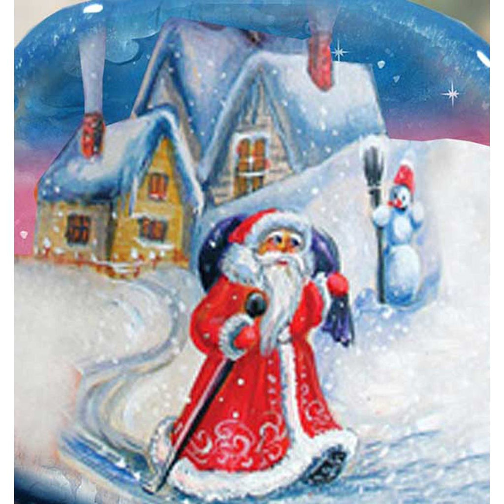 Santa with Bag Hand-Painted WOODCARVED Masterpiece by G. DeBrekht - Christmas Decor - 8215551