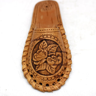 Handcrafted One-of-a-Kind Rose Bouquet Birch Bark Decorative Slipper Souvenir 4.5x2x1, Unique Home Decoration Beautiful Gift Rare Find Collectible