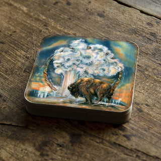 Wild Spirit of Nature Wooden Cork Coasters Gift Set of 4 by J. Bergsma - Wildlife Decor - 8199467C-S4