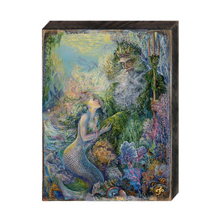 My Savior of The Sea Fantasy Wooden Wall Art by Josephine Wall - Fantasy Decor - 852139-JW