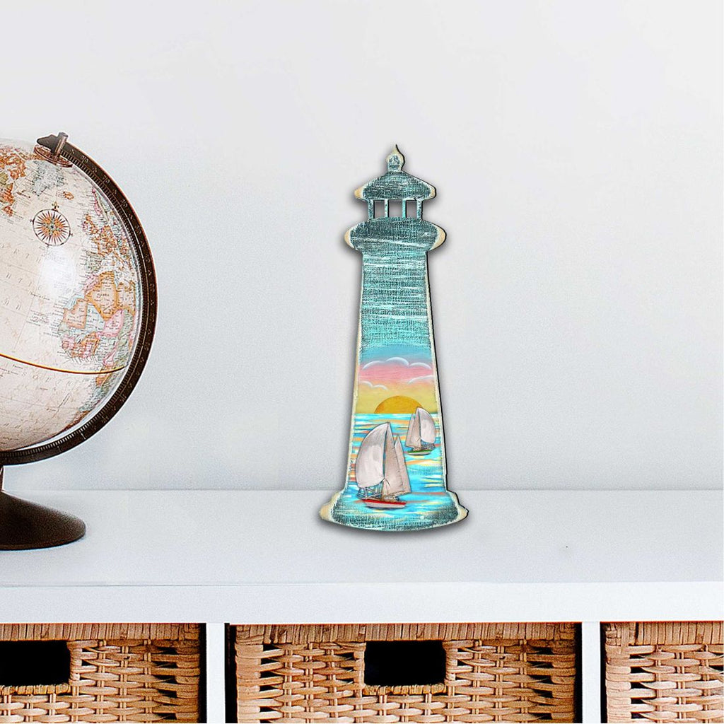 Lighthouse Coastal Outdoor Decor Large Ornament by G. DeBrekht - Coastal Holiday Decor - 8198526-2M