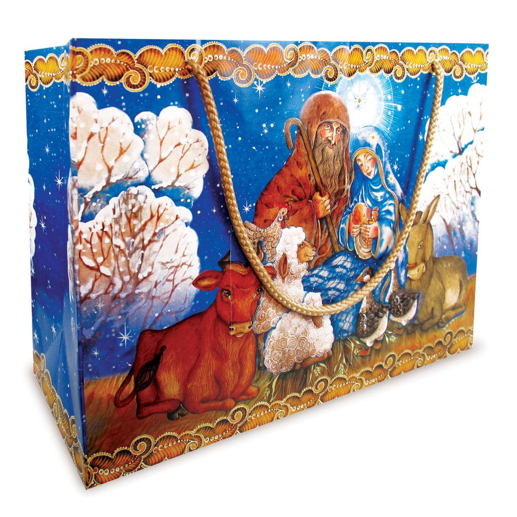 Christmas Nativity Gift Bag Large Set of 3 by - Christmas Decor - P040106-18