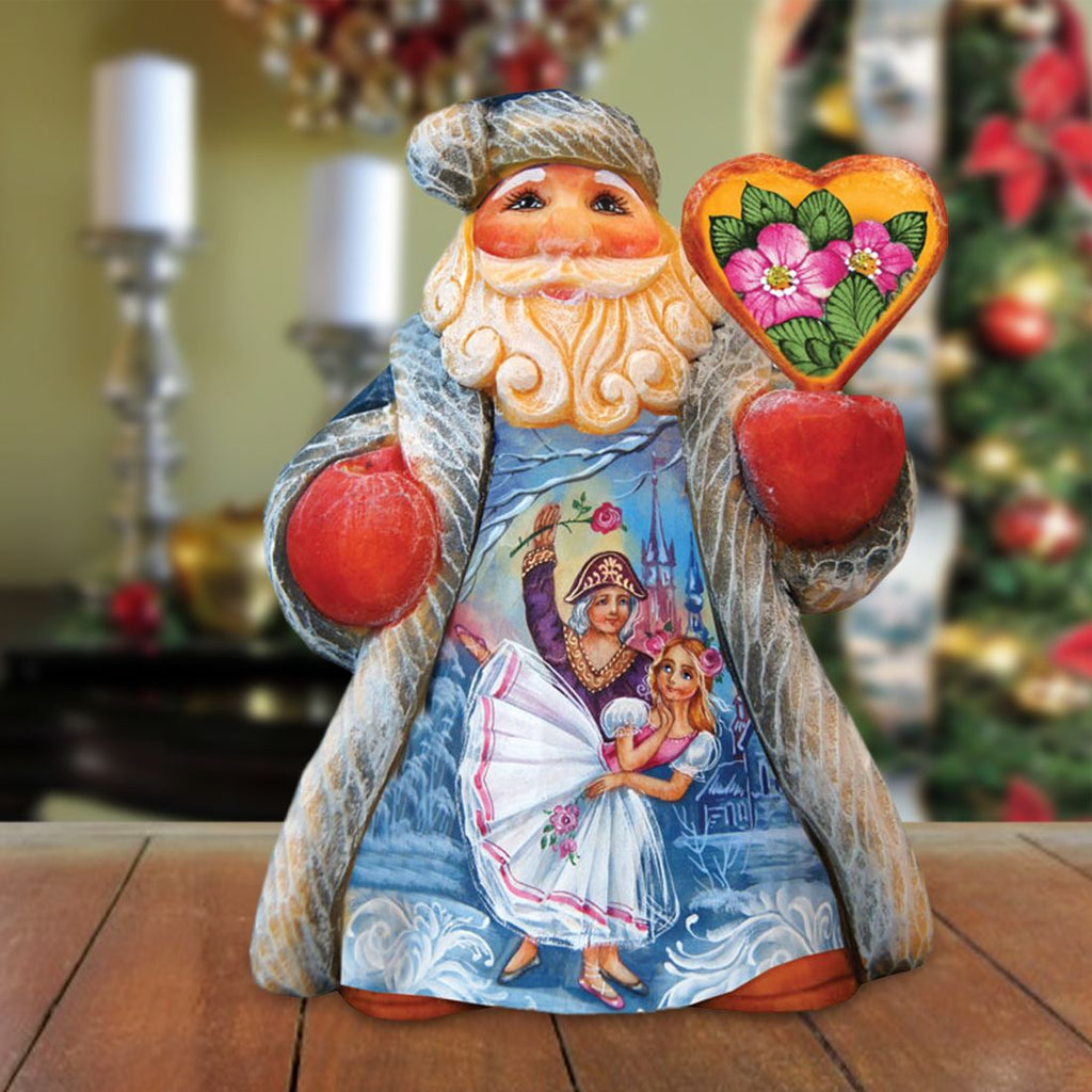 Nutcracker Tiny Tale Santa Christmas Figurine by G. DeBrekht - Christmas Santa Snowman Decor - 561644