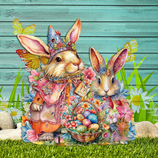 Easter Sweet Couple Easter Yard Sign by G. DeBrekht - Easter Spring Decor - 8652768F