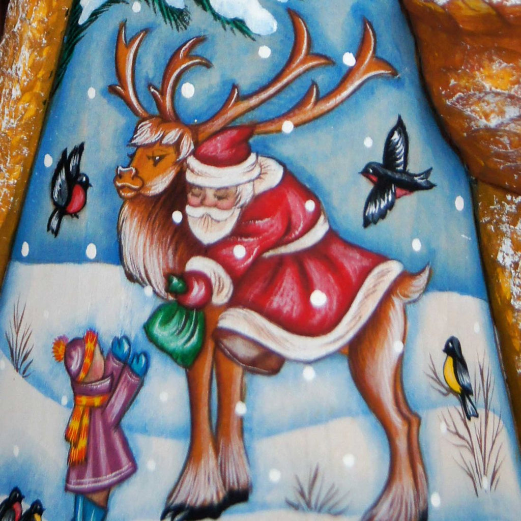 Christmas Goose Santa Hand-Painted WOODCARVED Masterpiece by G. DeBrekht - Christmas Decor - 821813 *** PRE-ORDER - Handmade Just for You! ***