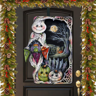 Night of the Pumpkins Holiday Door Decor by Jamie Mills-Price - Halloween Decor - 8611078H-MP